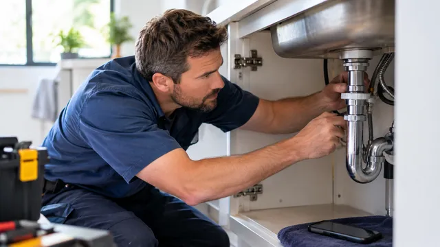 Home service professional working on a customer job